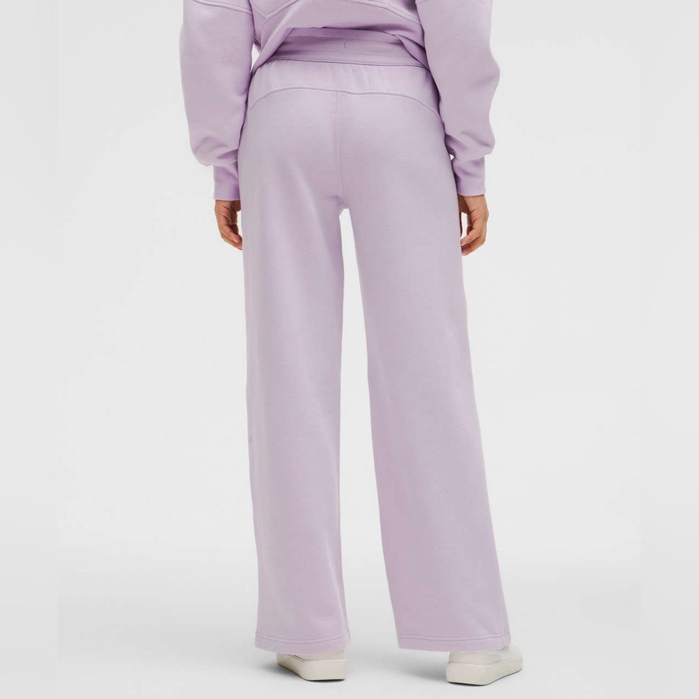 NWT Lululemon Scuba Mid-Rise Wide-Leg  Lilac Ethe Pant *Regular size M - Picture 2 of 13